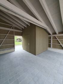Carport mit Geräteraum